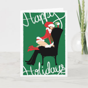 Mistletoe Holiday Card