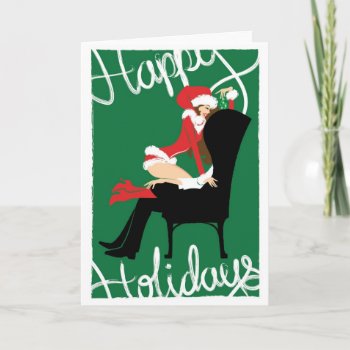 Mistletoe Holiday Card by Wiles44 at Zazzle