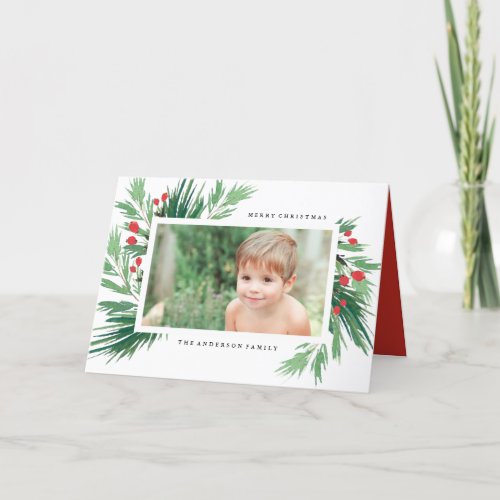 Mistletoe Holiday Greeting Card