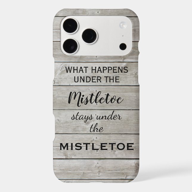 Mistletoe Holiday Iphone Case (Back)