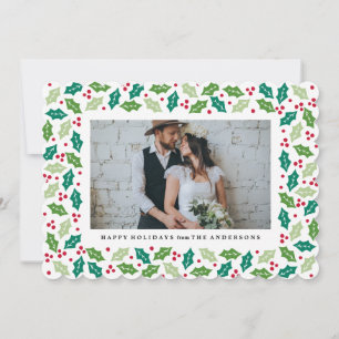 Mistletoe Holiday Photo Card