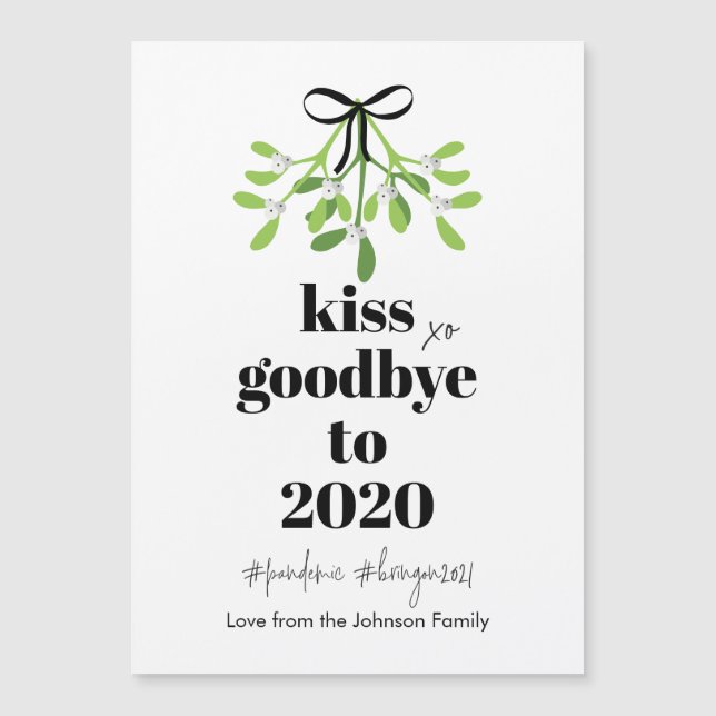 Mistletoe Kiss Goodbye to 2020 Do-Over Holiday (Front)