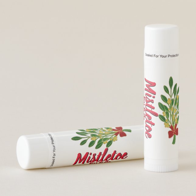 Mistletoe Kiss To Go Stocking Stuffer Lip Balm (Front)