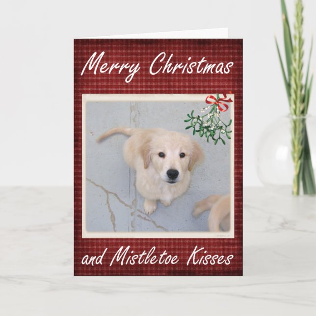 Mistletoe Kisses card (Front)