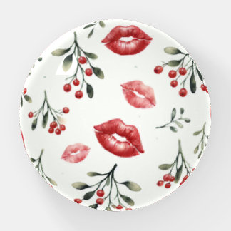 Mistletoe Kisses  Paperweight