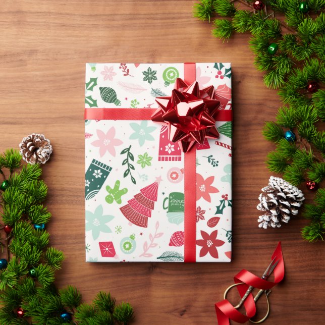 Mistletoe Magic Christmas Wrapping Paper (Holiday Gift)