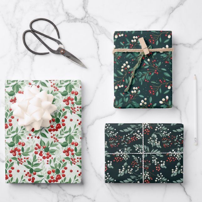 Mistletoe Magic Wrapping Paper (Front)