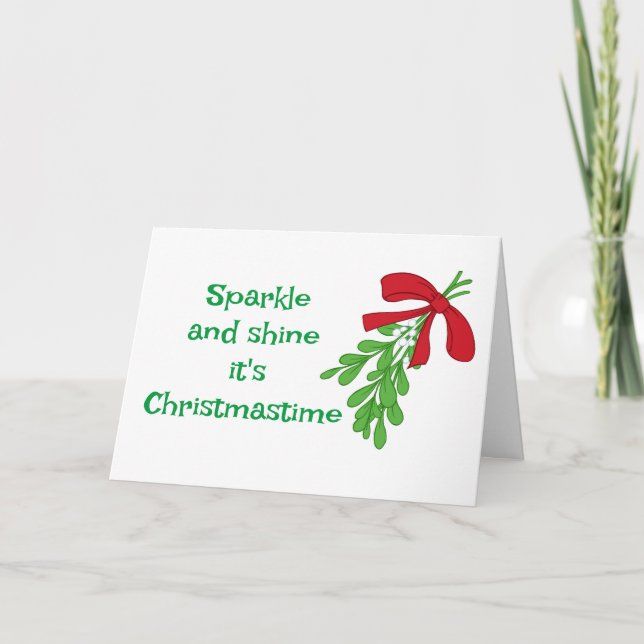 **MISTLETOE** MAKES THE WORLD GO ROUND CARD (Front)