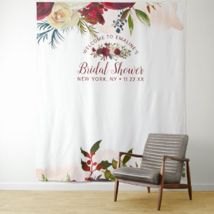 Mistletoe Manor Bridal Shower Photo Prop Backdrop