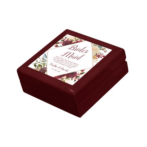 Mistletoe Manor Bridesmaid Quote Personalized Gift Box