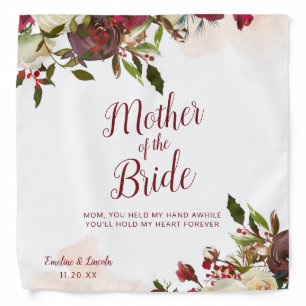 Mistletoe Manor Mother of the Bride Handkerchief Bandana