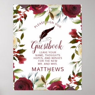 Mistletoe Manor Please Sign our Guestbook Sign
