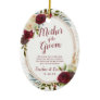 Mistletoe Manor To the Mother of the Groom Quote Ceramic Ornament