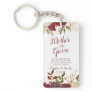 Mistletoe Manor To the Mother of the Groom Quote Keychain