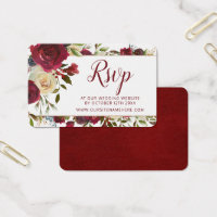 Mistletoe Manor Wedding Website RSVP Insert Cards