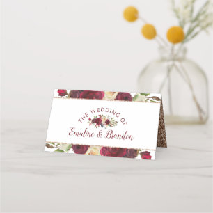Mistletoe Manor Winter Reserved Seating Wedding Place Card