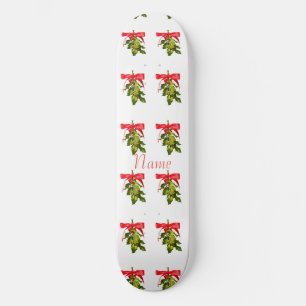 Mistletoe Merry Christmas Thunder_Cove Skateboard
