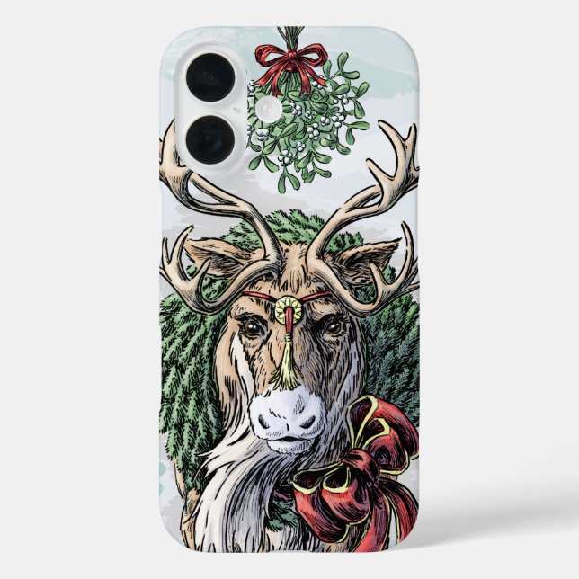 "Mistletoe Messenger" Christmas Holiday Case-Mate iPhone Case (Back)