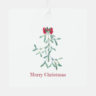 Mistletoe Metal Ornament