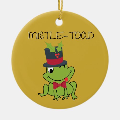 Mistletoe Mistle_Toad Funny Ornament