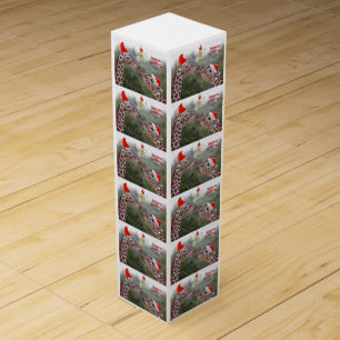 Mistletoe Moments Wine Box (Choose colour)