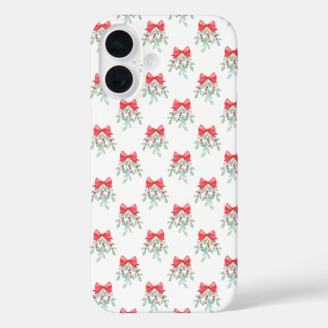 Mistletoe Pattern Case-Mate iPhone Case (Back)
