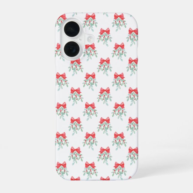 Mistletoe Pattern Iphone Case (Back)
