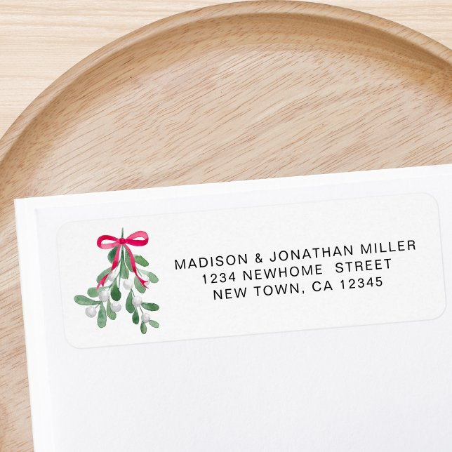 Mistletoe Return Address  Label (Creator Uploaded)