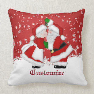 santa and mrs claus pillows