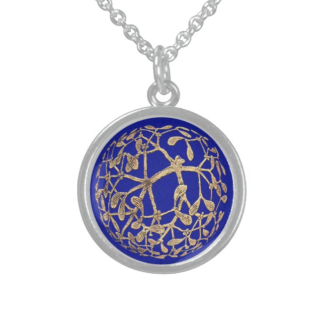 Mistletoe Sterling Silver Necklace (Front)