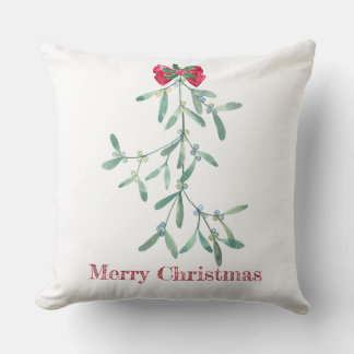 Mistletoe Throw Pillow