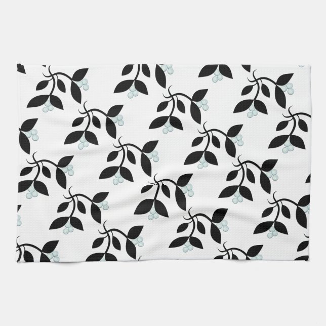 Mistletoe White Towel (Horizontal)