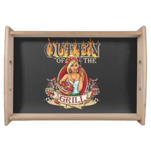 Mistress Of The Grill For Women Who Love To Grill Serving Tray