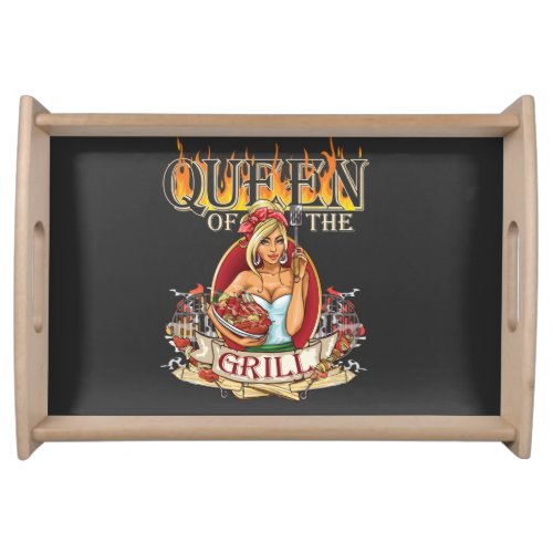 Mistress Of The Grill For Women Who Love To Grill Serving Tray