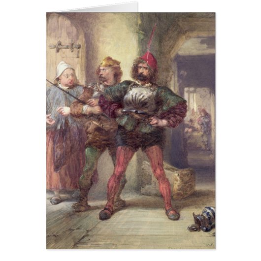 Mistress Quickly, Nym and Bardolph Cards (Front)