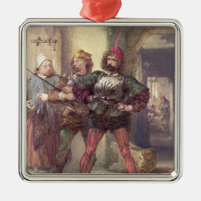 Mistress Quickly, Nym and Bardolph Metal Ornament (Front)