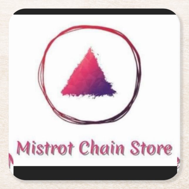Mistrot Chain Store Paper Coaster (Front)