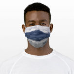 Misty Alaskan Sea in Beautiful Shades of Blue Adult Cloth Face Mask