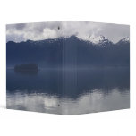 Misty Alaskan Sea in Shades of Blue 3 Ring Binder