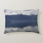 Misty Alaskan Sea in Shades of Blue Accent Pillow