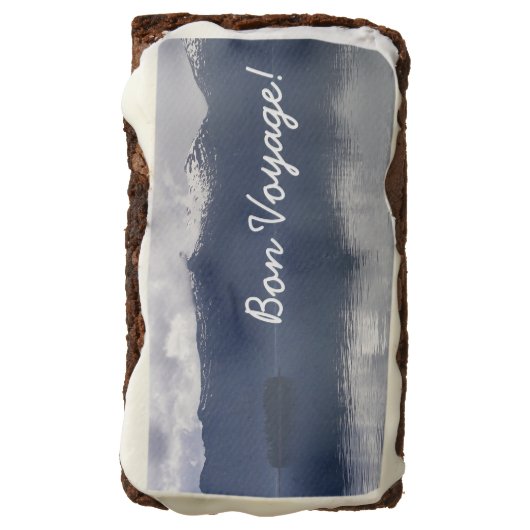 Misty Alaskan Sea in Shades of Blue Brownie (Rotated)