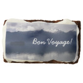 Misty Alaskan Sea in Shades of Blue Brownie (Front)