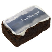 Misty Alaskan Sea in Shades of Blue Brownie (Angled)