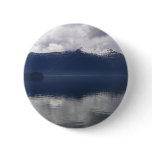 Misty Alaskan Sea in Shades of Blue Button