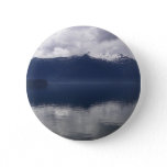 Misty Alaskan Sea in Shades of Blue Button