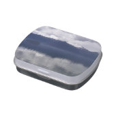 Misty Alaskan Sea in Shades of Blue Candy Tin (Side)