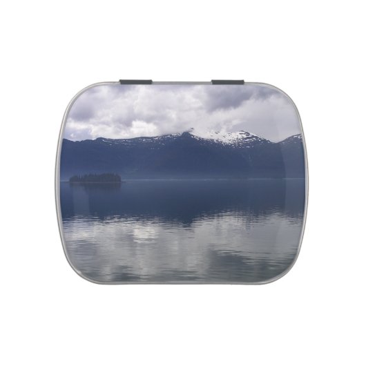 Misty Alaskan Sea in Shades of Blue Candy Tin (Top)