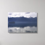 Misty Alaskan Sea in Shades of Blue Canvas Print