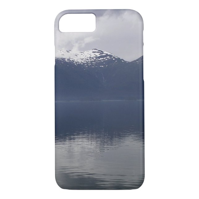 Misty Alaskan Sea in Shades of Blue Case-Mate iPhone Case (Back)