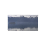 Misty Alaskan Sea in Shades of Blue Checkbook Cover